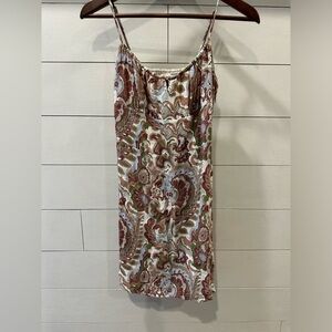 Wilfred Artizia Paisley Spaghetti Strap Dress- size 8